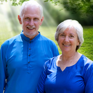 <em>Nayaswamis Jyotish and Devi, spiritual directors of Ananda worldwide
